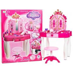 Grožio salonas Princesei su aksesuarais, kėdute ir MP3  "CROWN"